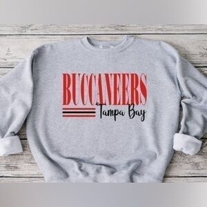 Buccaneers Striped Crewneck